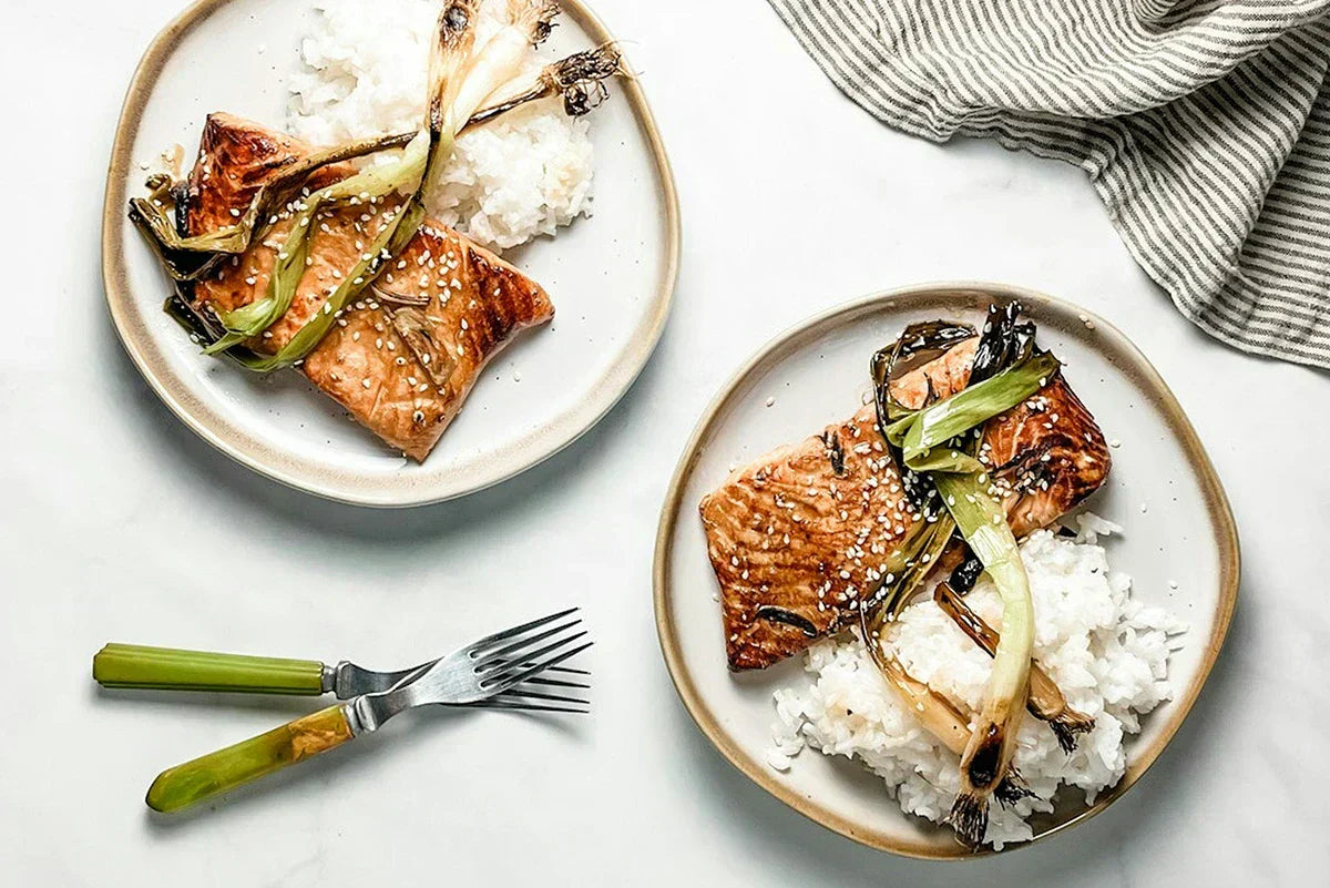 Miso-Marinated Grilled Salmon with Koji Soy Sauce