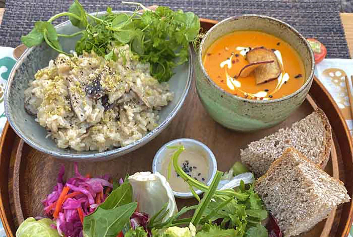 Shiitake & Miso Risotto Recipe by Justine Sherratt