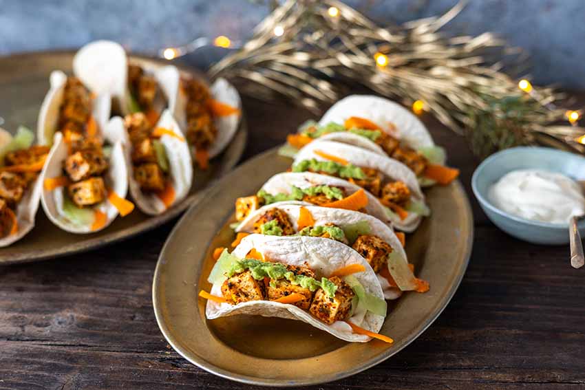 Togarashi Tofu Wasabi Tacos