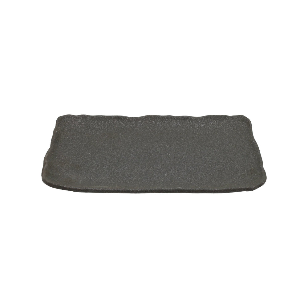 Platter - Stone Black Textured Rectangular