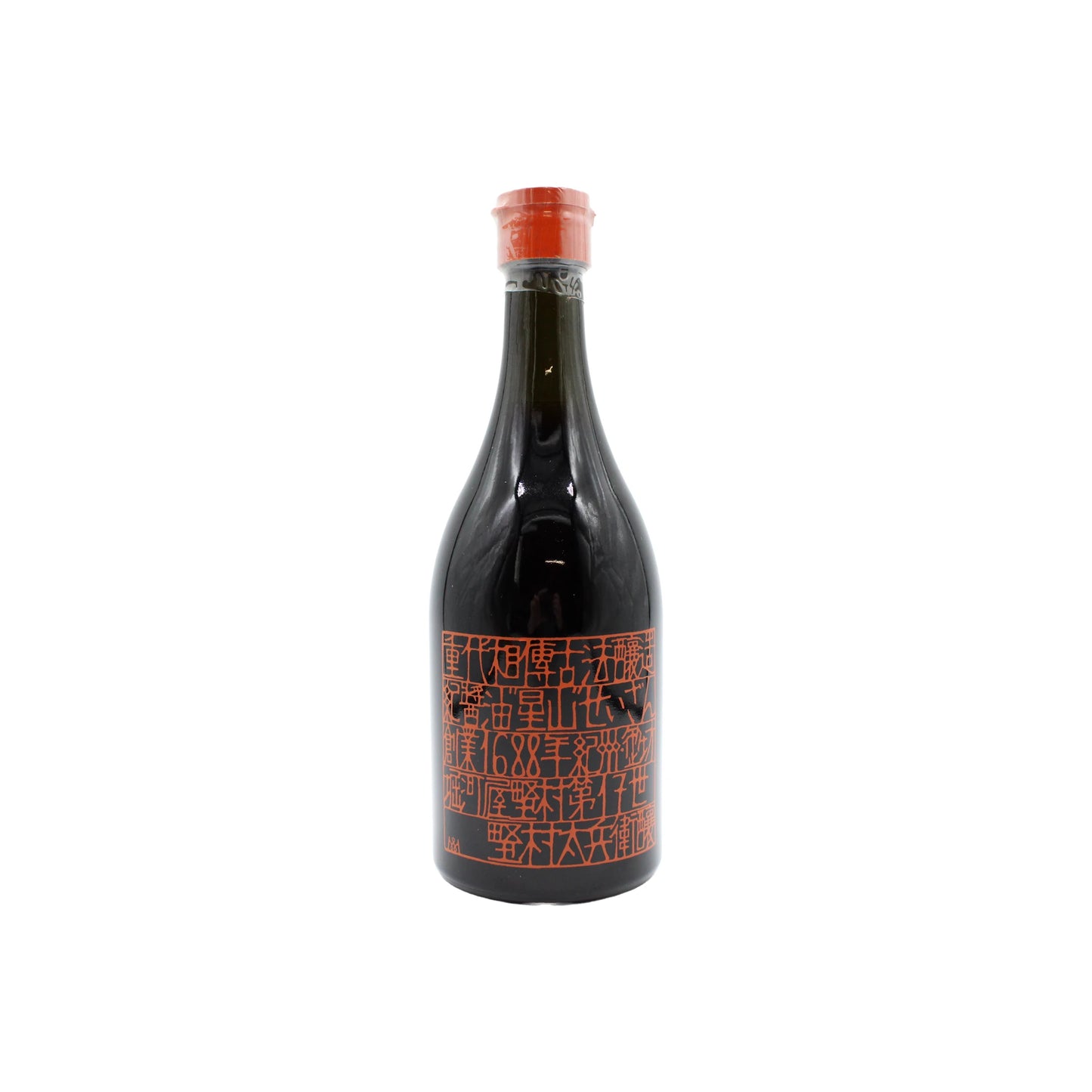 A 500ml dark glass bottle of Premium Mitsuboshi Soy Sauce with a red cap and bold red Chinese characters on the label, shown on a white background, delivers rich umami flavor crafted using traditional Japanese methods.