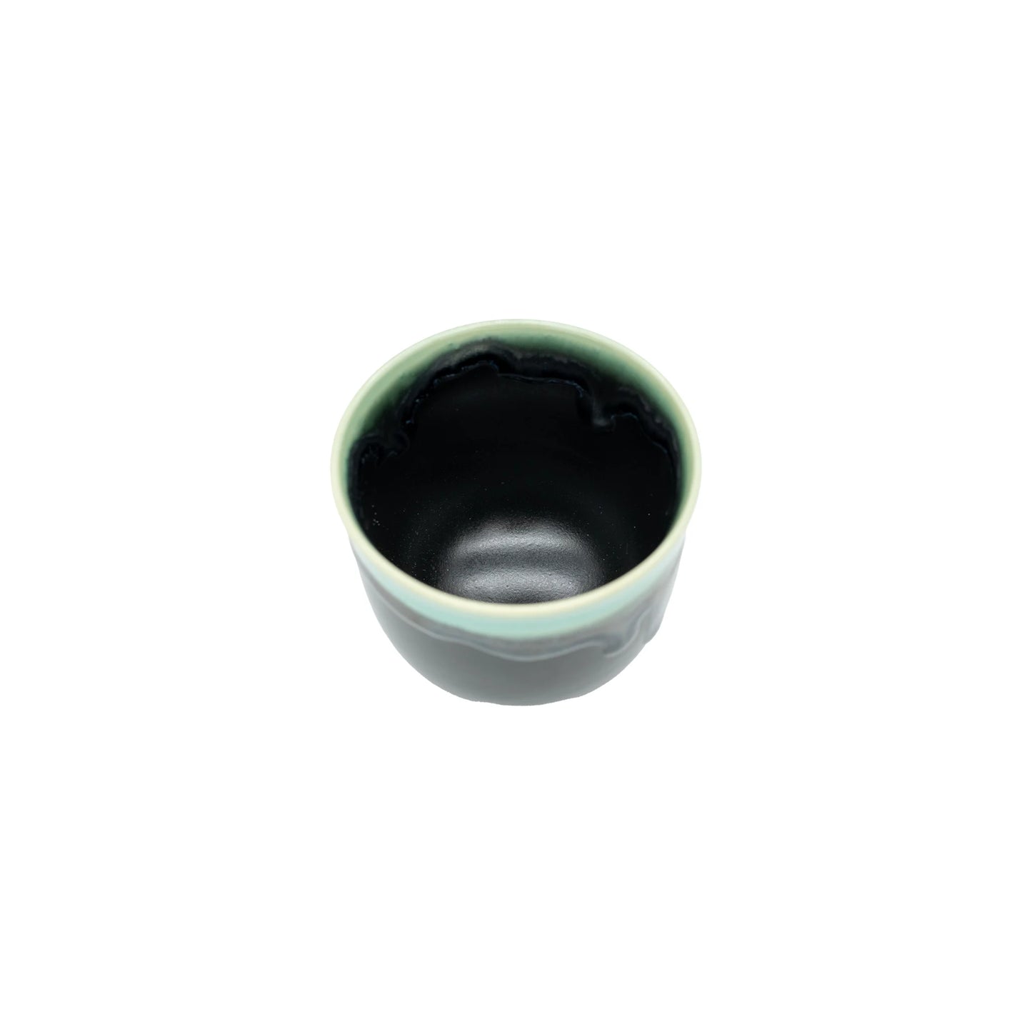 
                  
                    Tea Cup - Black with Turquoise Drip
                  
                