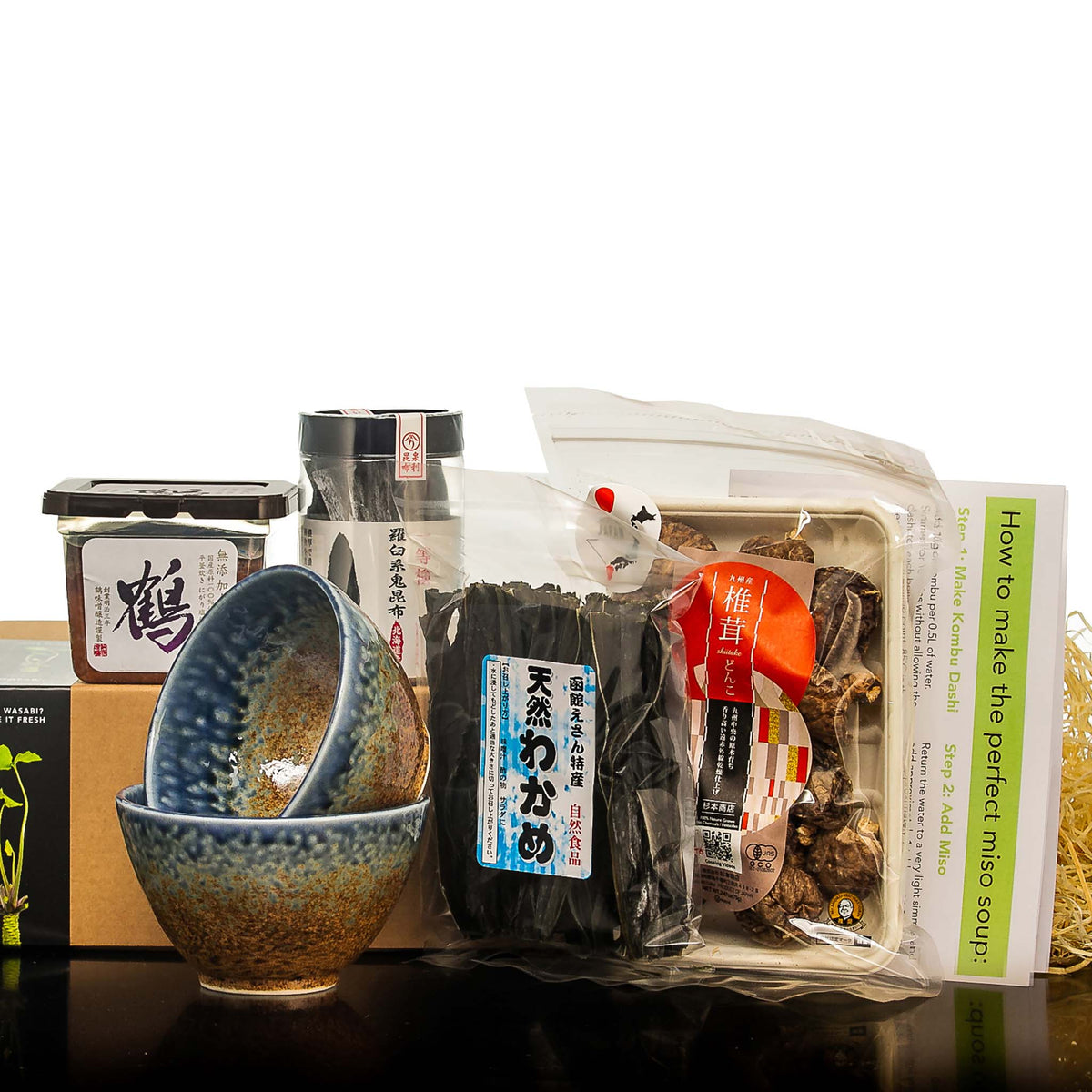 Vegan Miso Soup Kit with Bowls The Wasabi Company