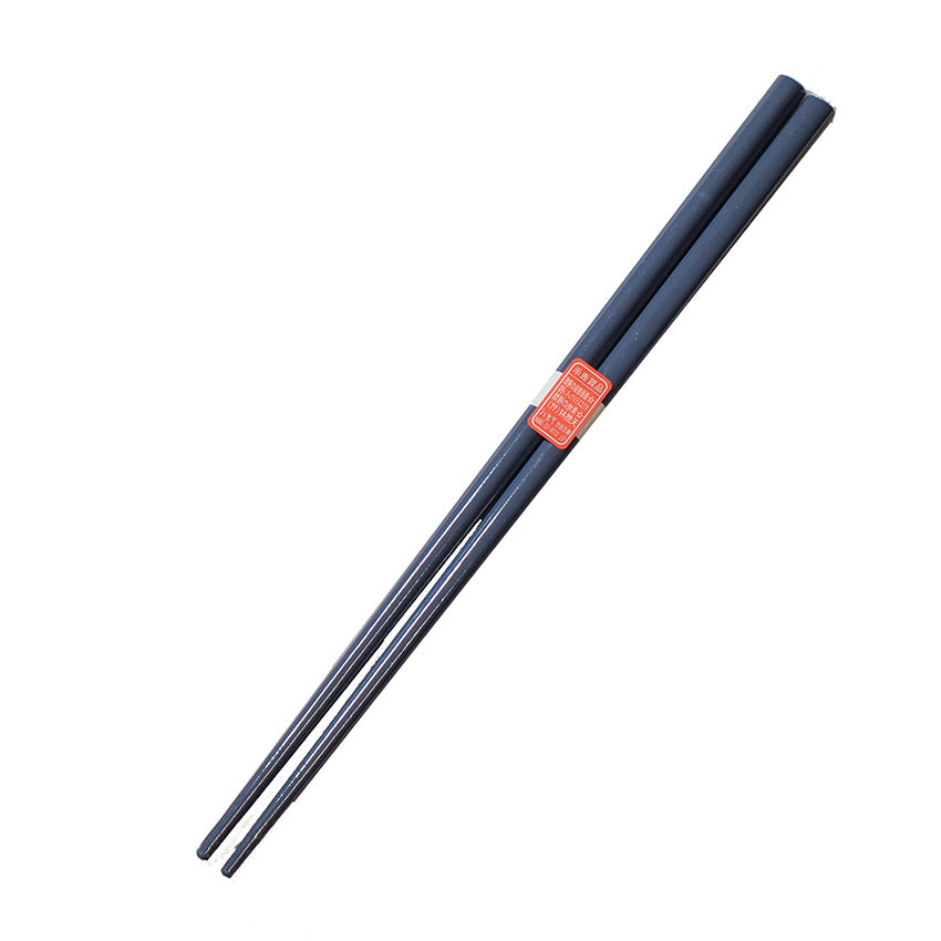 A pair of Chopsticks - Navy Blue, with a red label near the top from Zumi workshop, is displayed on a white background.