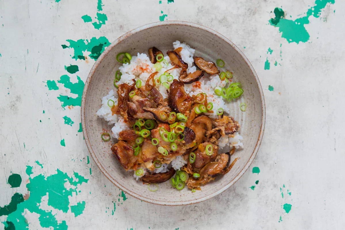 Chicken and Egg Rice Bowl Recipe by Tim Anderson