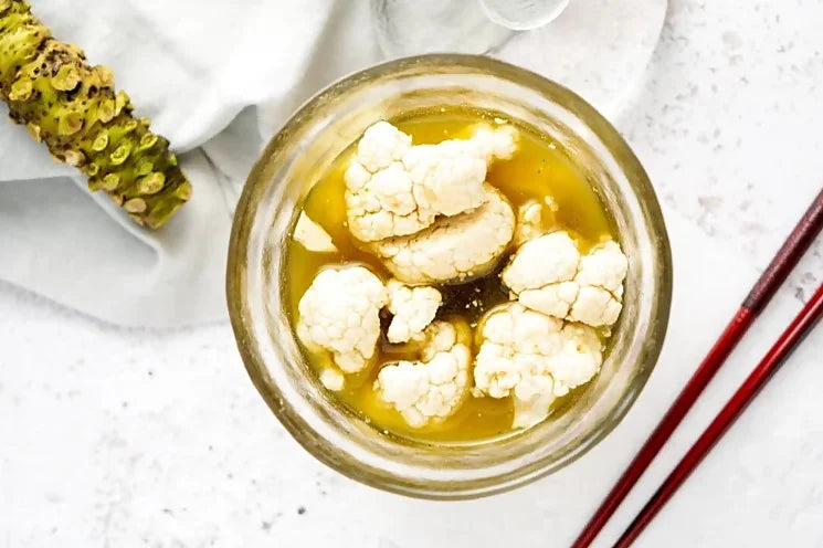 Wasabi, Cucumber and Cauliflower Pickle Recipe