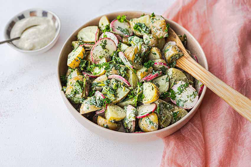Potato Salad with Wasabi Mayonnaise & Watercress