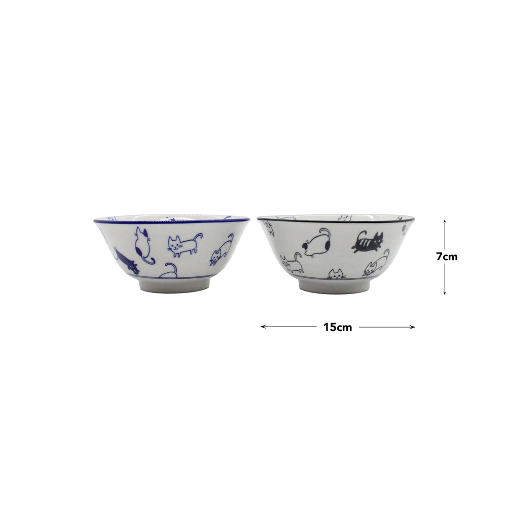 
                  
                    Kawaii Cat Bowls Boxed Set - Blue & Black
                  
                
