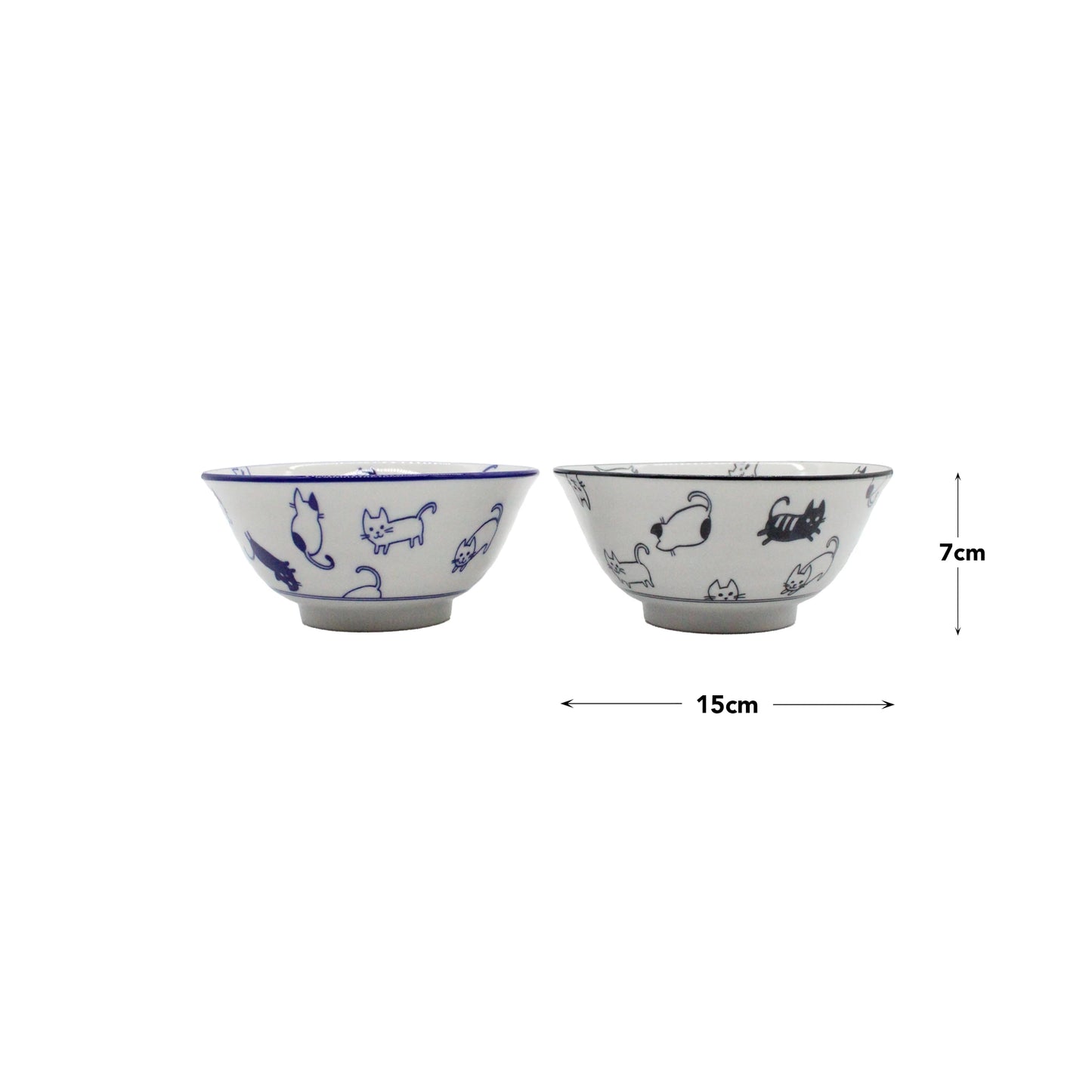 
                  
                    Kawaii Cat Bowls Boxed Set - Blue & Black
                  
                