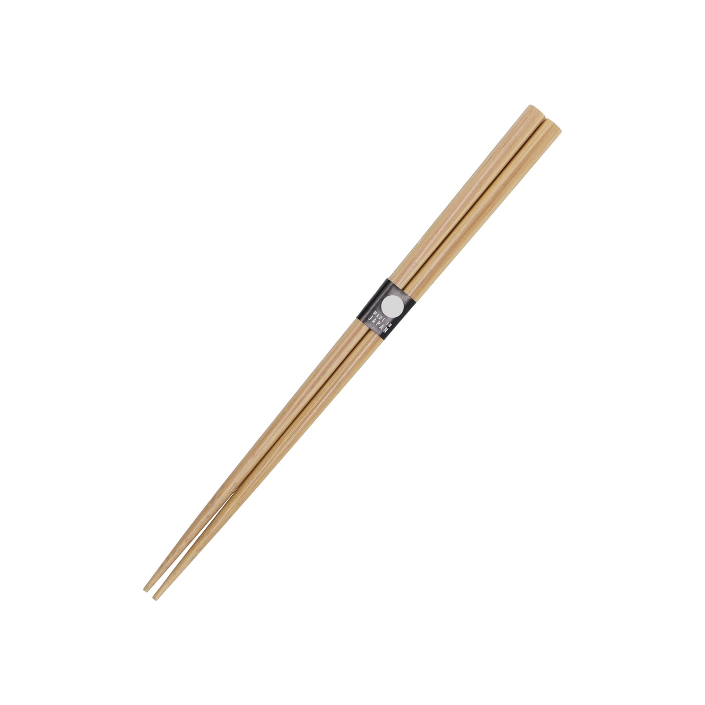 
                  
                    A pair of handcrafted Chopsticks - Light Bamboo joined by a band that reads Made in Japan.
                  
                
