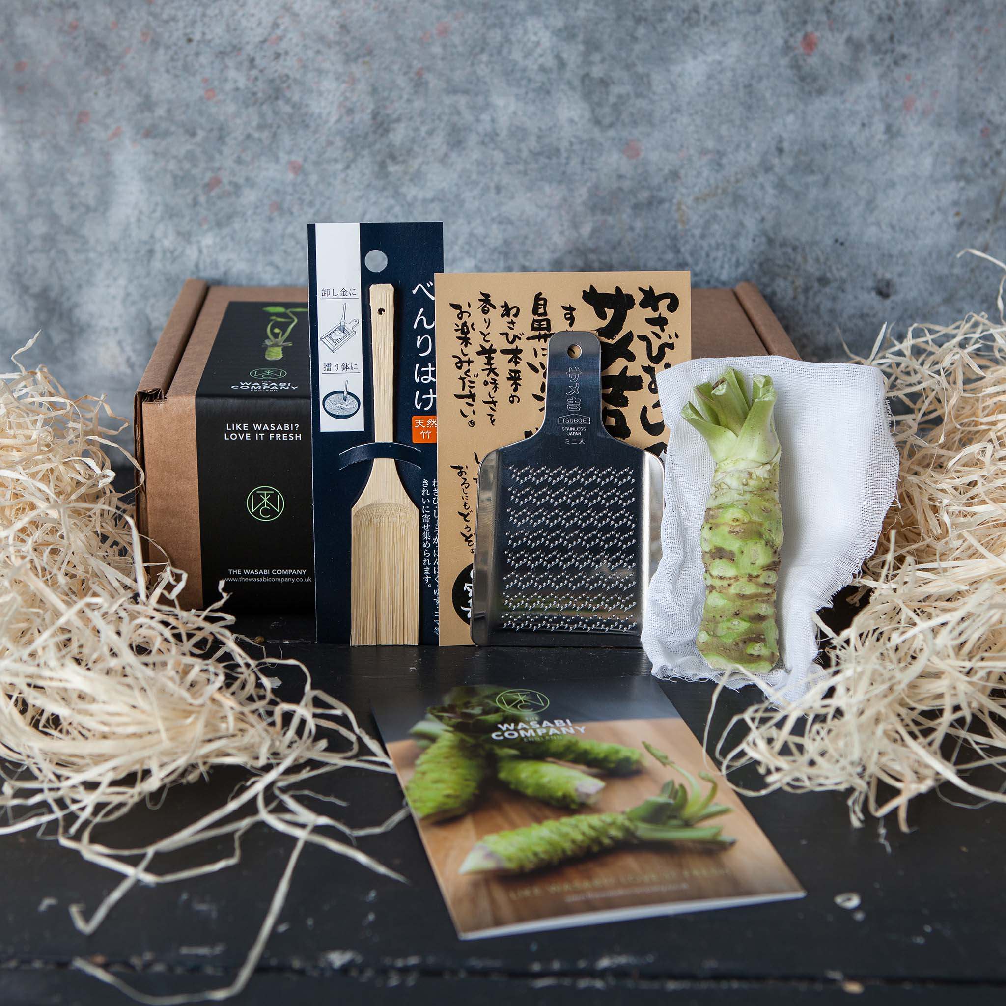 Wasabi Boxes Fresh Wasabi | Rhizomes, Stems, Leaves & Flowers | The Wasabi Company