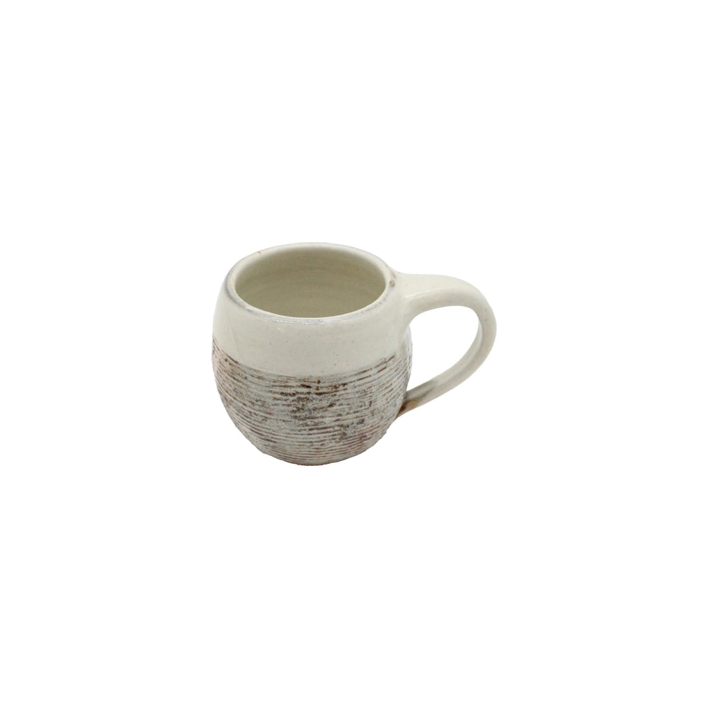 Tea Mug with Handle - Fuchiara Carved