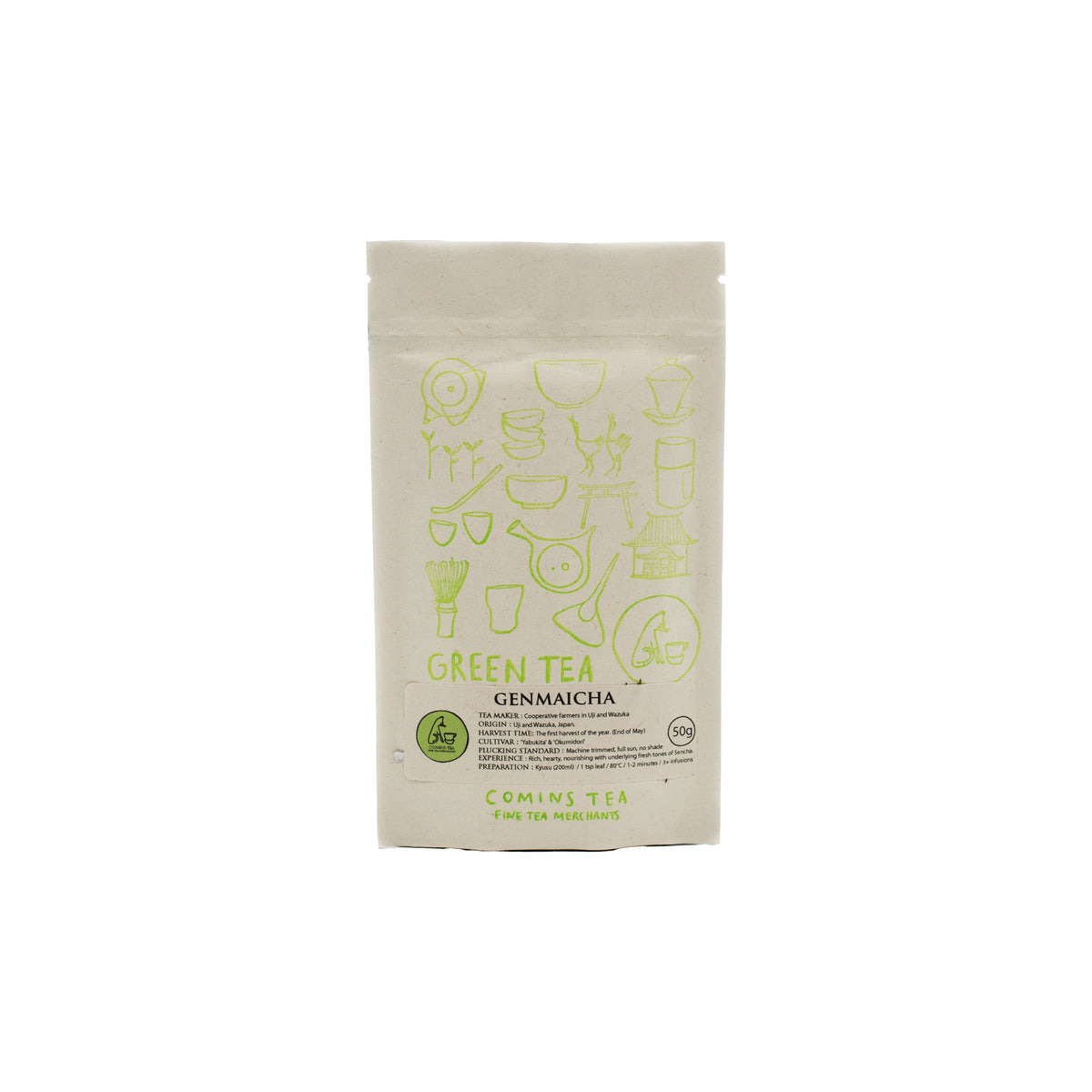 Genmaicha Tea 50g | Japanese Ingredients | The Wasabi Co – The Wasabi ...