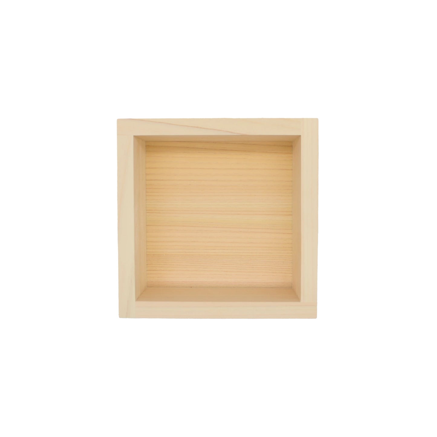 
                  
                    A traditional Sake Cup - Masu Wood viewed from directly above.
                  
                