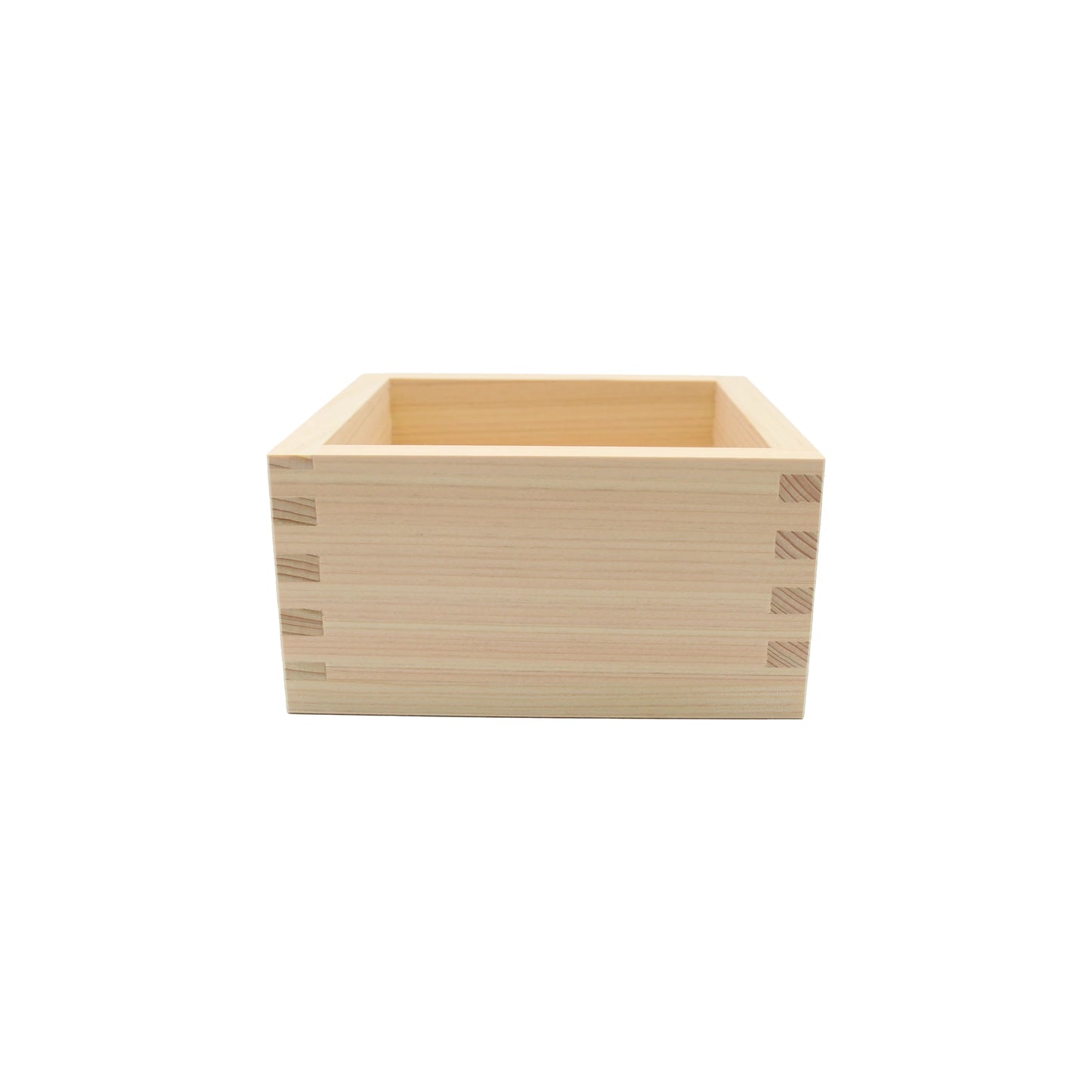 
                  
                    Square Sake Cup - Masu Wood with finger-jointed corners.
                  
                