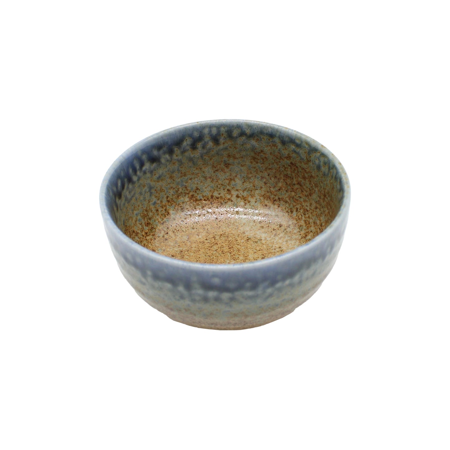 
                  
                    The Miso Bowl - "Aki" Brown & Blue is a Japanese ceramic bowl with a blue and brown glaze, speckled brown interior, and a blue rim, shown on a plain white background.
                  
                