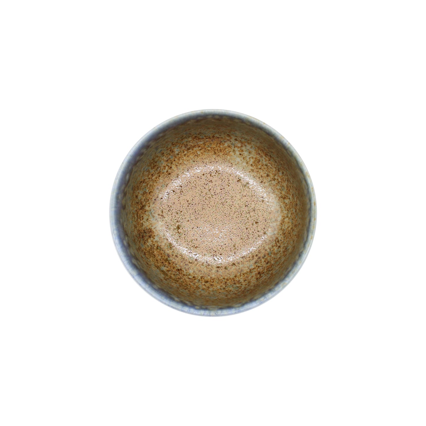 
                  
                    The "Aki" Miso Bowl is a round Japanese ceramic bowl with a speckled brown interior and blue-brown glaze, shown from above on a white background.
                  
                