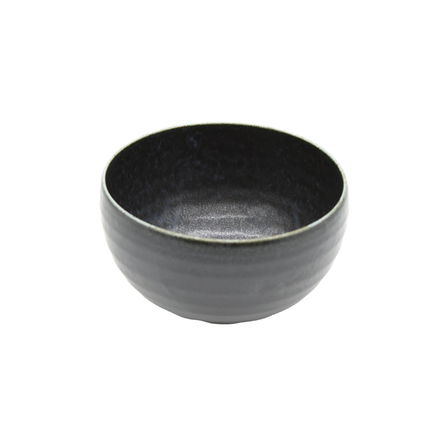 The Miso Bowl - Matt Black, a simple porcelain bowl, is displayed against a white background.