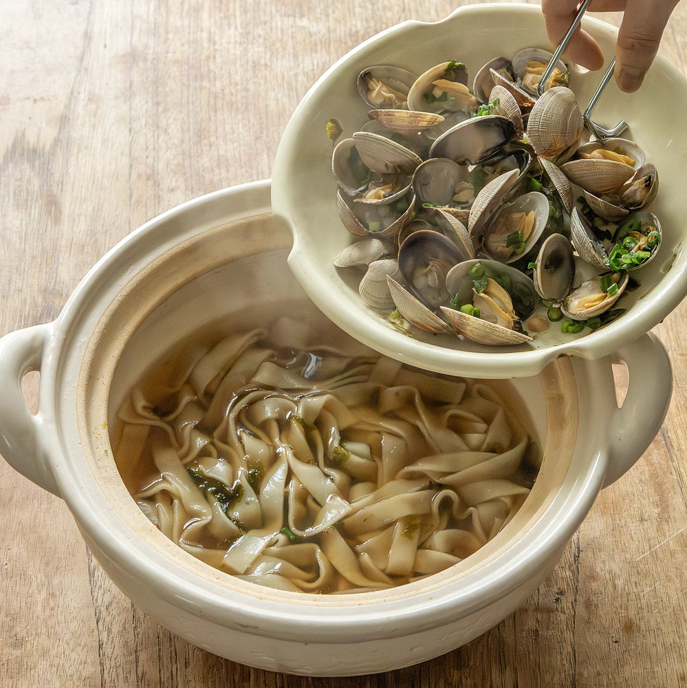 
                  
                    Mushi Nabe Donabe Steamer - White Glaze
                  
                