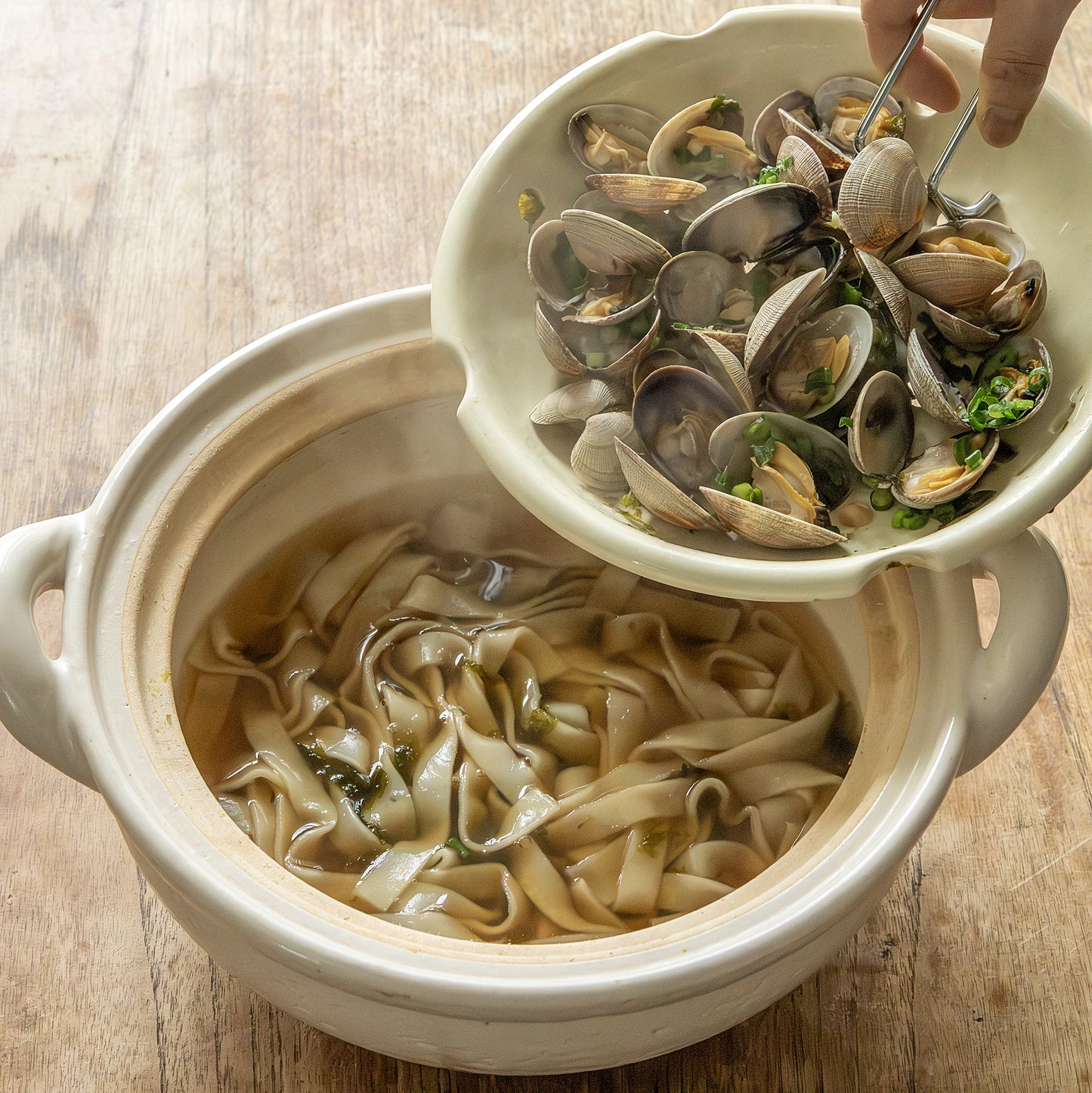 
                  
                    Mushi Nabe Donabe Steamer - White Glaze
                  
                