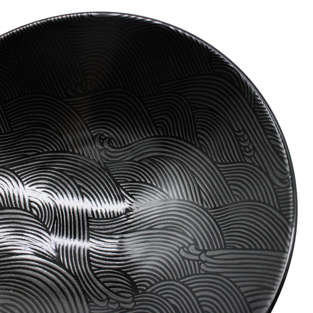Black Wave Japanese Ramen Bowl | Tableware | The Wasabi Company
