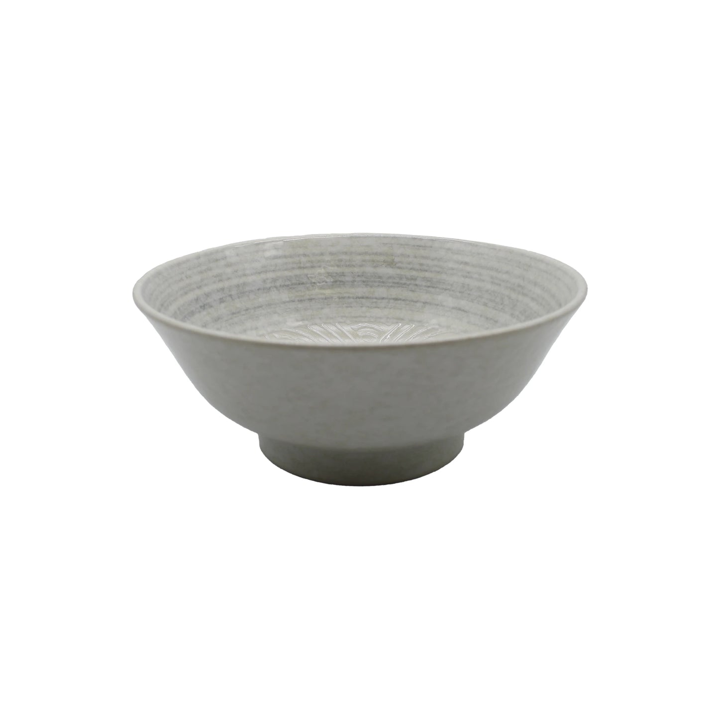 
                  
                    A white 'Seikaiha' wave Ramen Bowl with a wide rim and short, round base, crafted from Japanese ceramic and shown against a white background.
                  
                