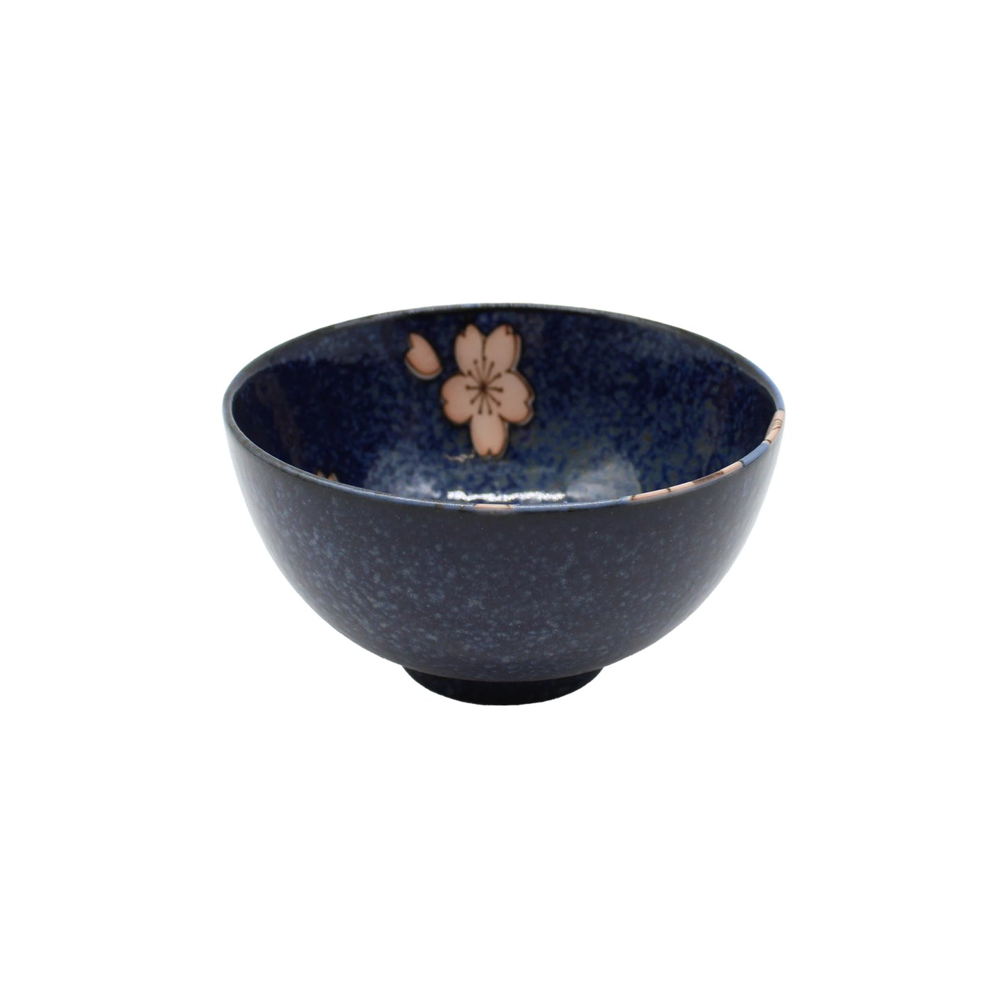 
                  
                    The Rice Bowl Gift Set - Navy Blue & Pink Sakura features a dark blue Japanese rice bowl with a speckled finish and a delicate pink cherry blossom design inside—an elegant addition, perfect for any ceramic gift set.
                  
                