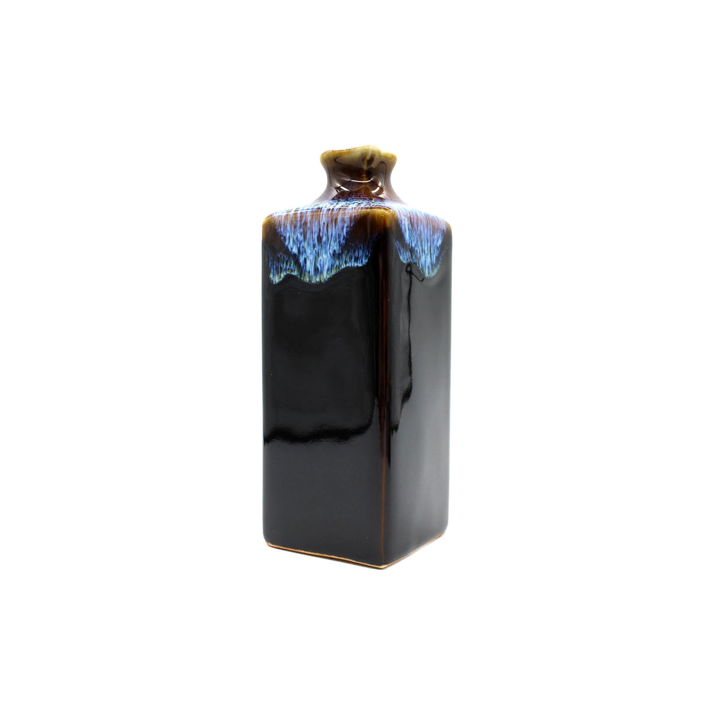 Sake Gift Set For Four - Dark Brown & Blue Line | The Wasabi Company