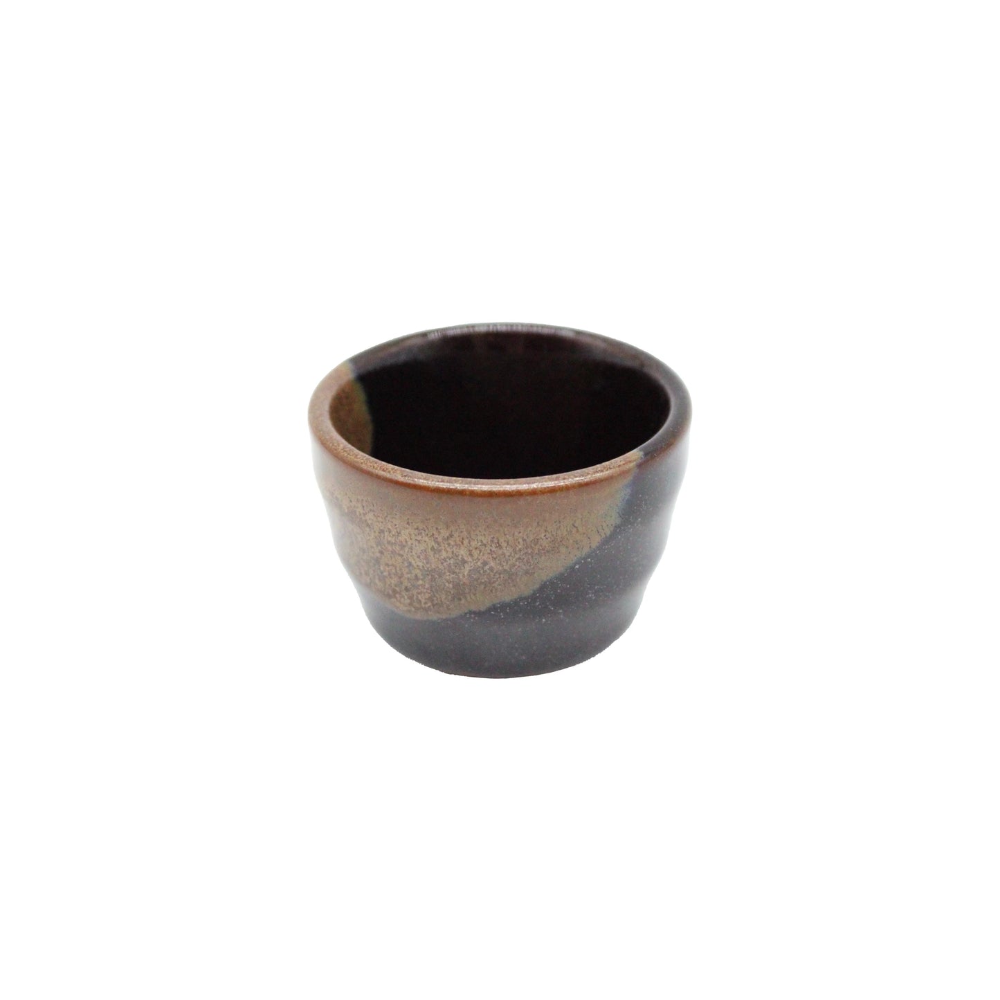 
                  
                    The Konishi Gold Sake with Set of Four Sake Cups includes elegant Japanese ceramic cups with a brown and black glaze, ideal for savoring Daiginjo or Konishi Gold sake, shown against a plain white background.
                  
                