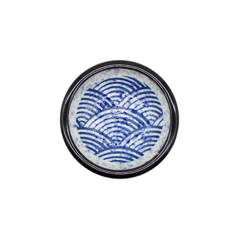 Japanese Tableware Wave Pattern Soy Sauce Dish Japanese Wave | Tableware | The Wasabi Company