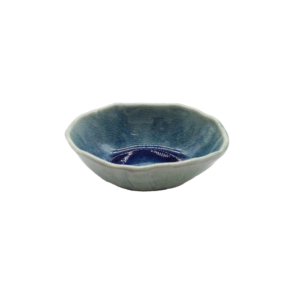 Oval Sauce Dish - Sapphire Blue