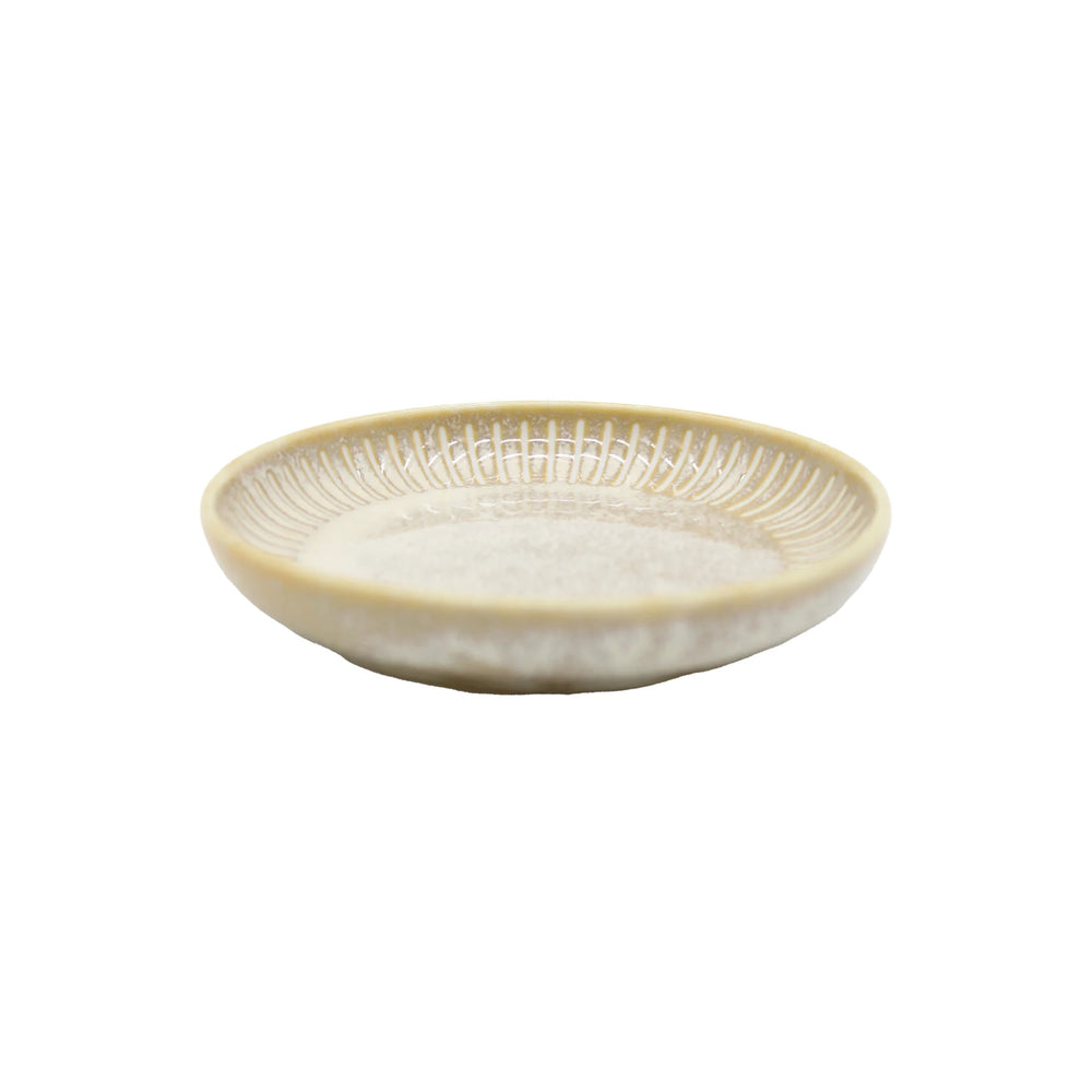 Soy Sauce Dish - Ridged Alabaster