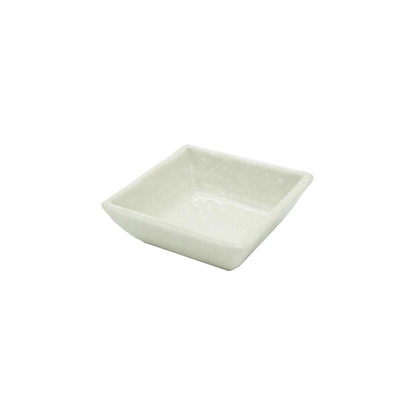 
                  
                    Soy Sauce Dish - Square White: This off-white, square ceramic dish is shallow and elegant, perfect for serving soy sauce in a Japanese-inspired style, set against a white background.
                  
                