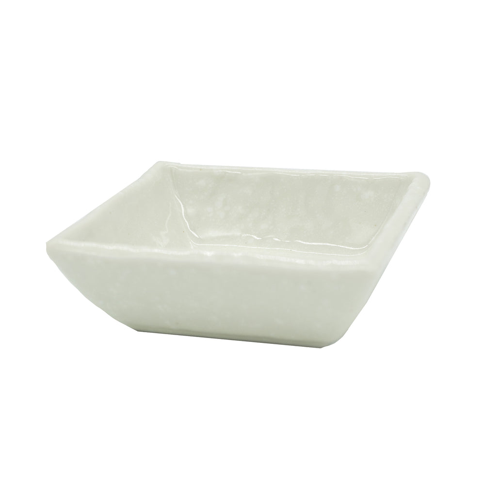 Soy Sauce Dish - Square White