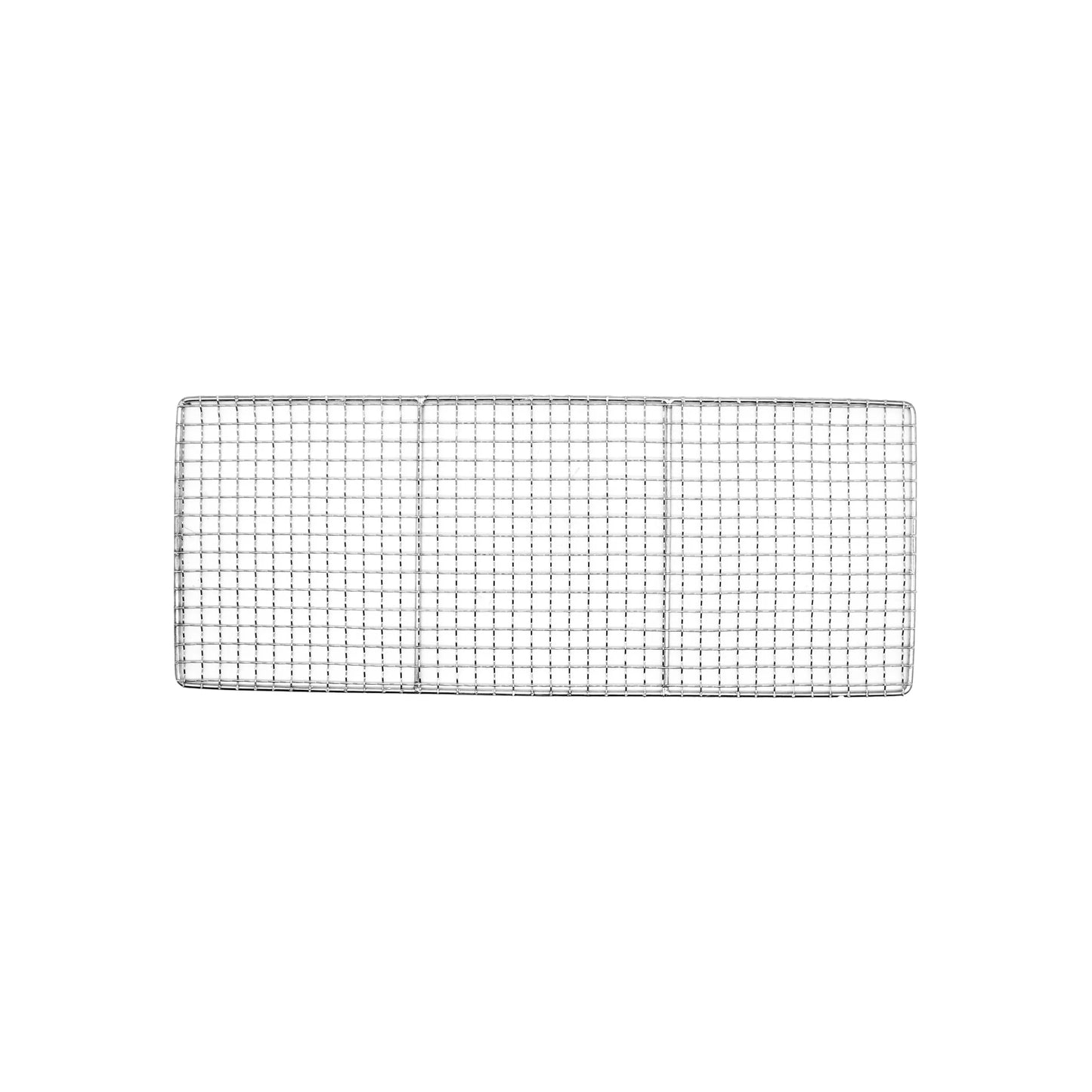 Spare Grill For Konro, Table Barbecue - 54cm: Rectangular metal cooling rack with a grid pattern, ideal as a clean replacement grill for your 54cm Konro grill.