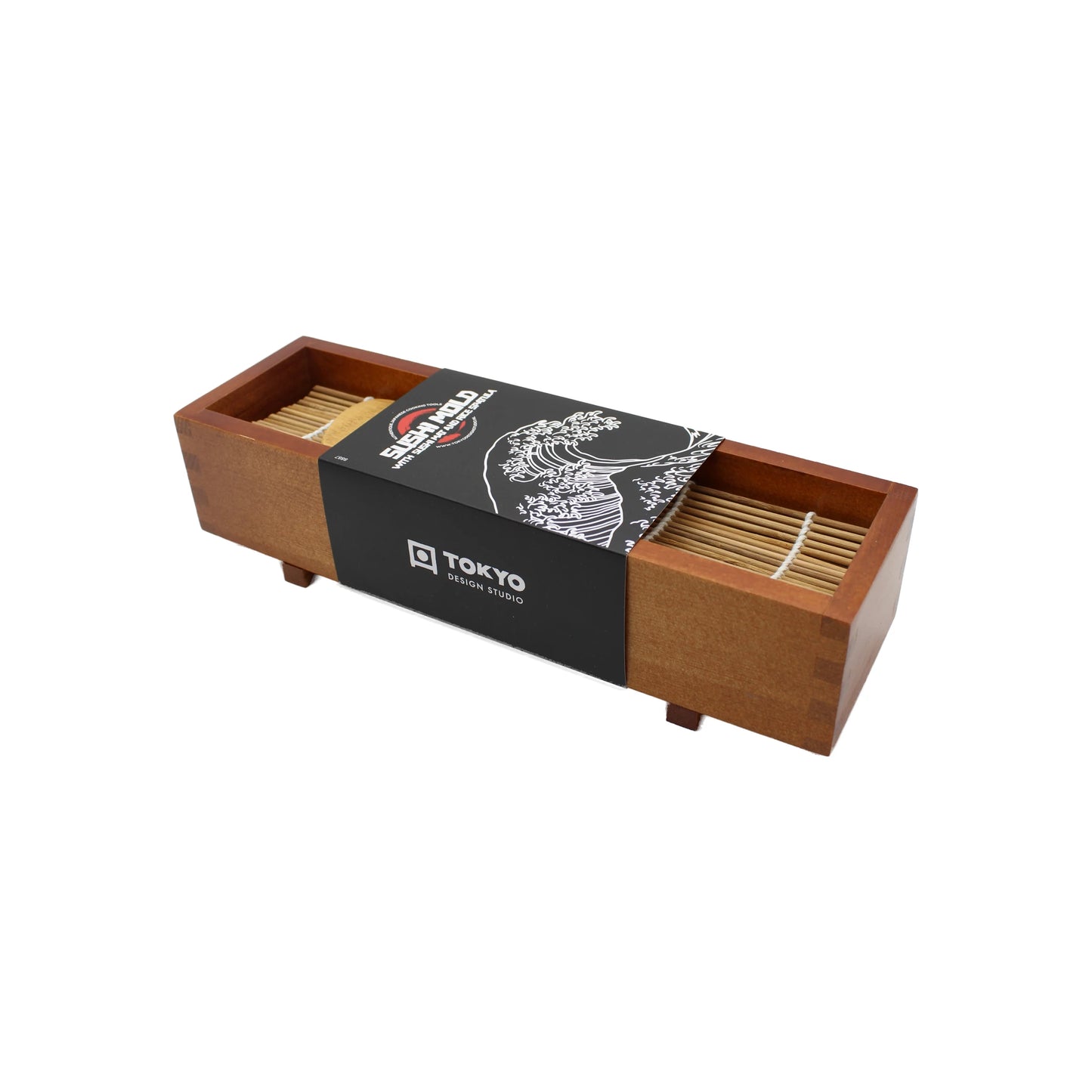 
                  
                    A Sushi Mold with Sushi Mat and Rice Spatula—ideal for crafting authentic Japanese dishes and pairing perfectly with chopsticks for a genuine Tokyo Design Studio dining experience.
                  
                
