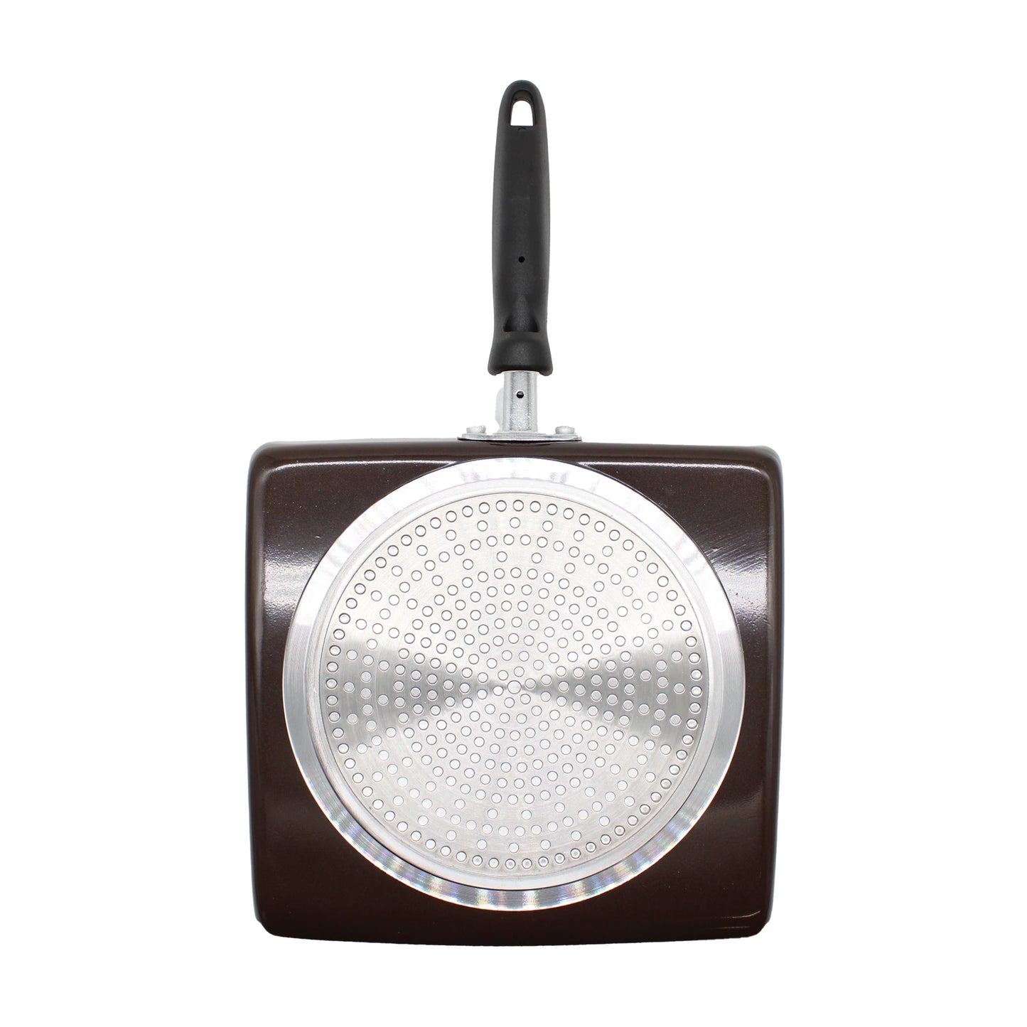 
                  
                    The 21cm Tamagoyaki Omelette Pan features a square design, black handle, and a textured silver metal base. Ideal for making perfect Japanese rolled eggs every time.
                  
                