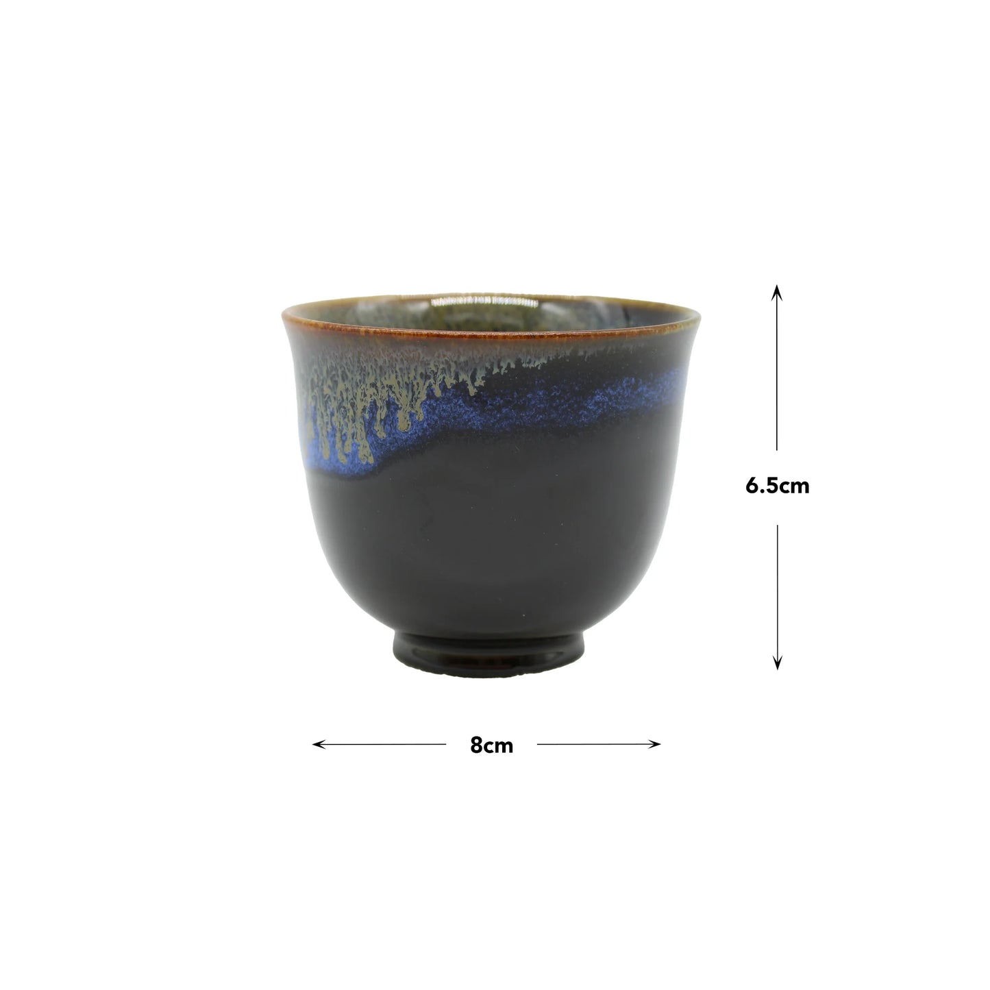 
                  
                    Black With Bright Blue Drip Teacup
                  
                