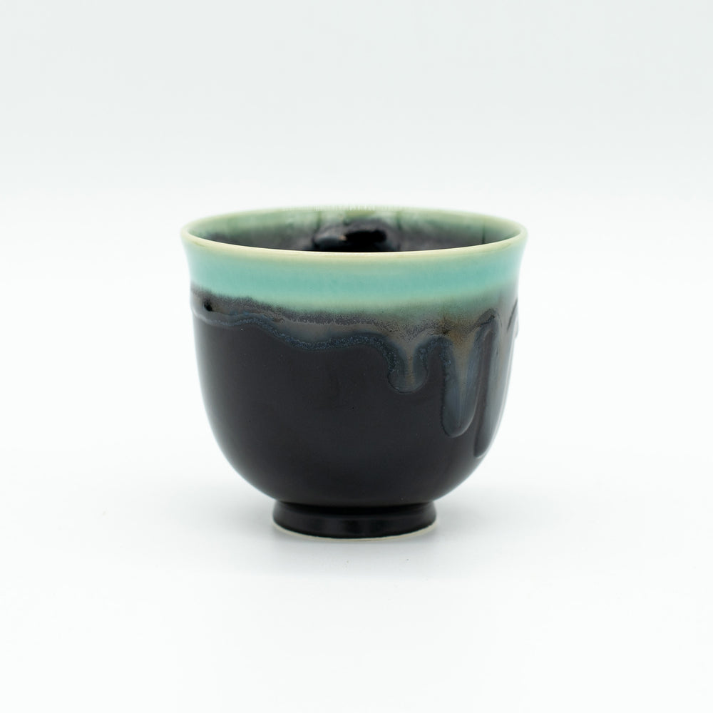 Black & Turquoise Teacup
