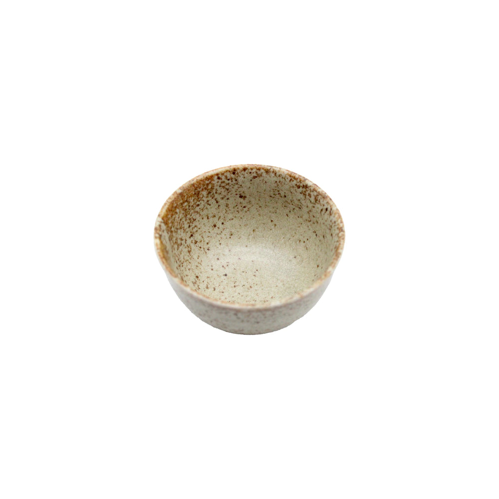 
                  
                    The Tea Cup - Sand Fade is a small, round handmade ceramic cup featuring a speckled brown and beige glaze inspired by Japanese tableware, displayed against a white background.
                  
                
