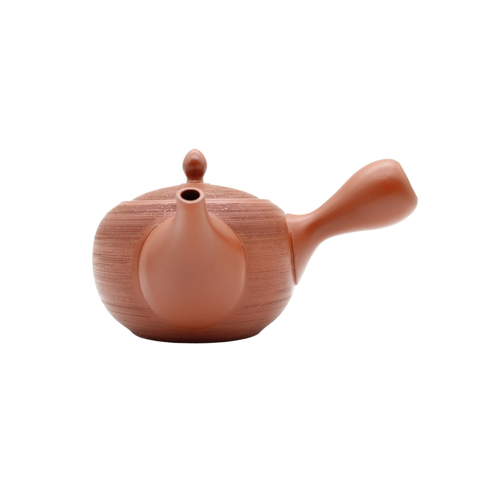 光TRENDY Ⅳ KIKU5535OKAWA 60A Terracotta Kyusu Yokode Teapot 620ml | Teaware | The Wasabi Company