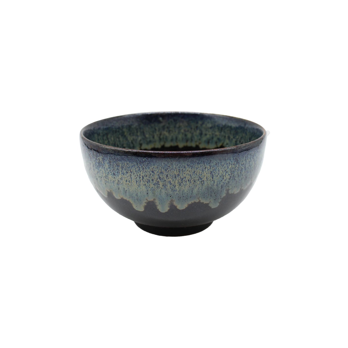 
                  
                    The Black Cascade Bowls Gift Set features ceramic bowls with a dark blue and green glaze, a slightly textured exterior, and a rounded shape—perfect for elevating your Japanese tableware collection. Shown against a white background.
                  
                