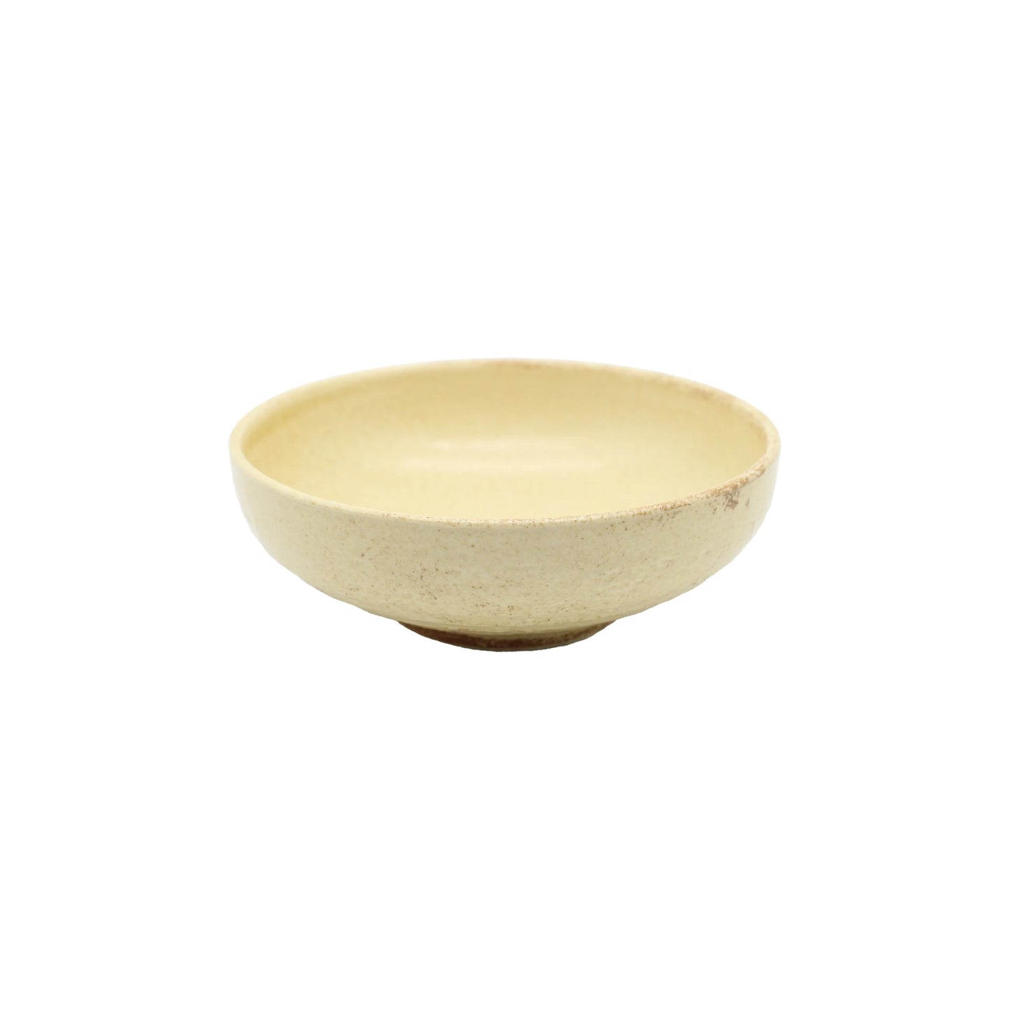 
                  
                    The Shallow Earthenware Bowl is a small, round, beige ceramic dish with a smooth finish and minimalist Japanese-inspired design, set on a plain white background.
                  
                
