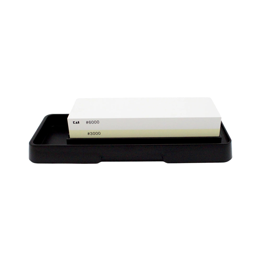 3000/6000 Grit Combination Whetstone With Reservoir