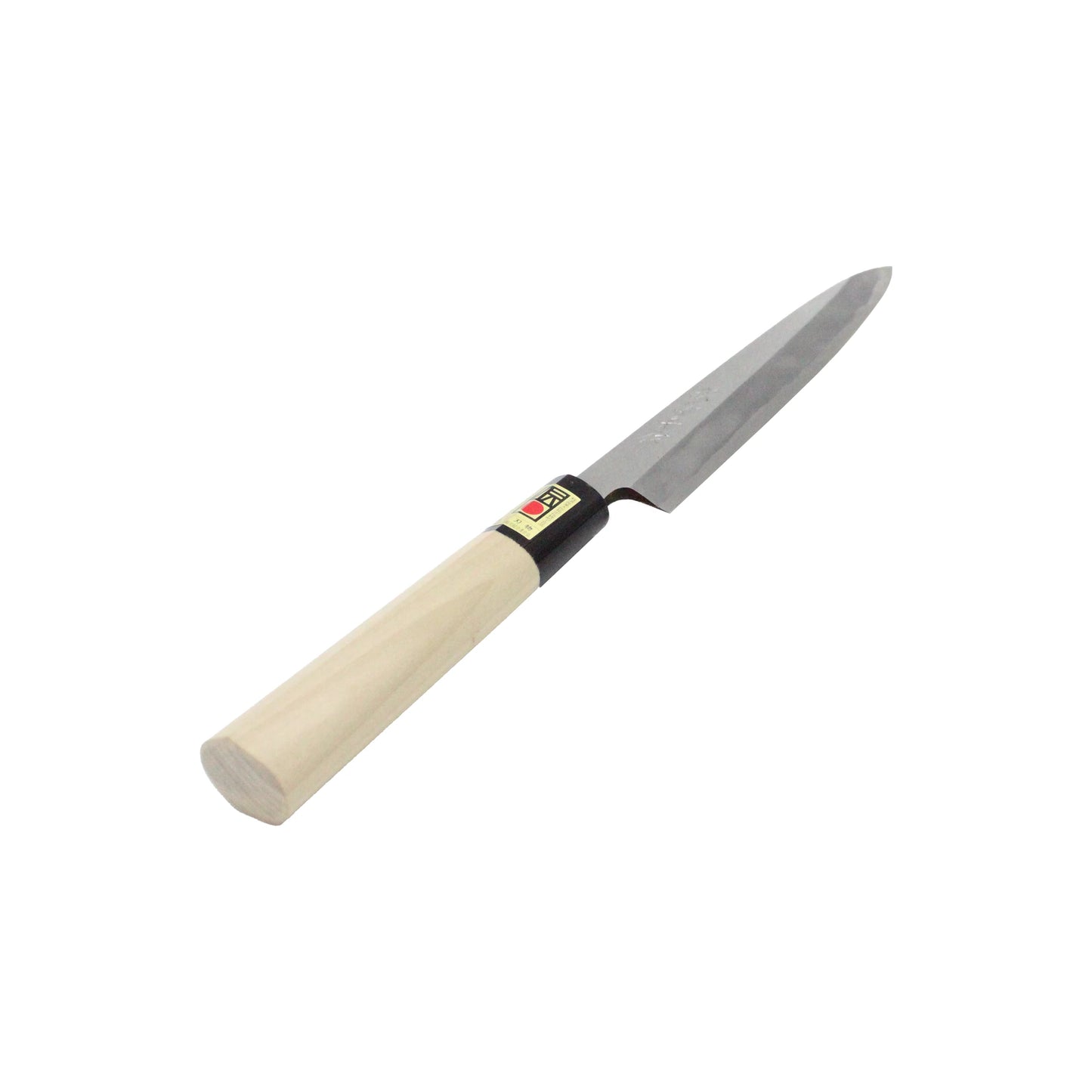 
                  
                    The Yanagiba Sashimi Knife Migaki Polished - 210mm features a wooden handle and slender, polished blade on a white background—perfect for precise sushi and sashimi preparation.
                  
                