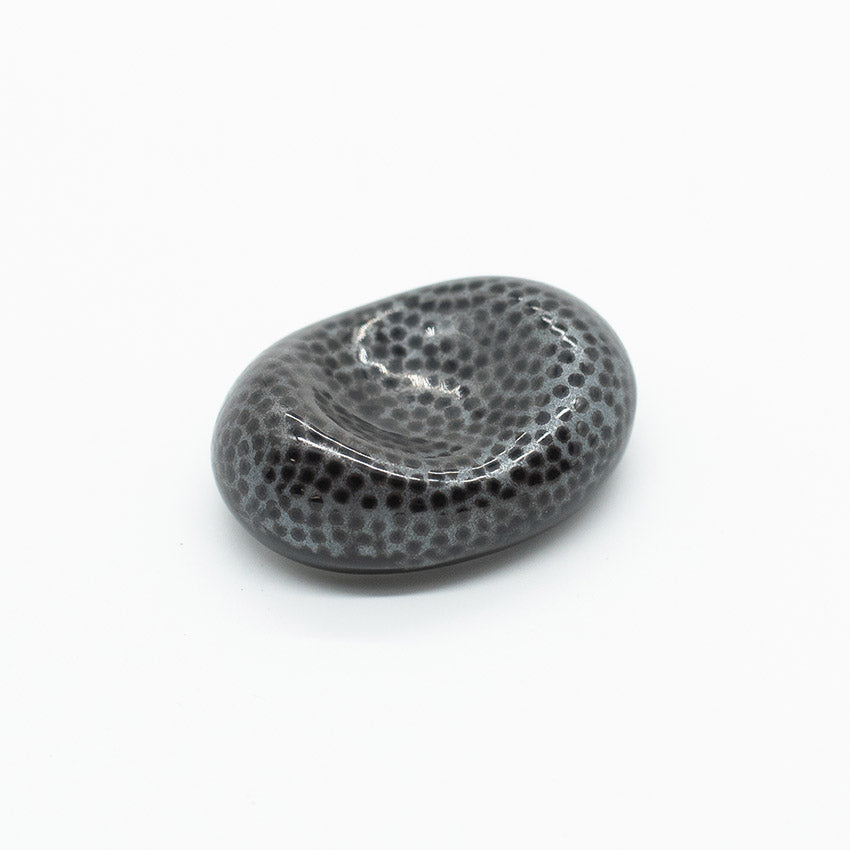 Chopstick Rest - Pebble Shape Fine Dots